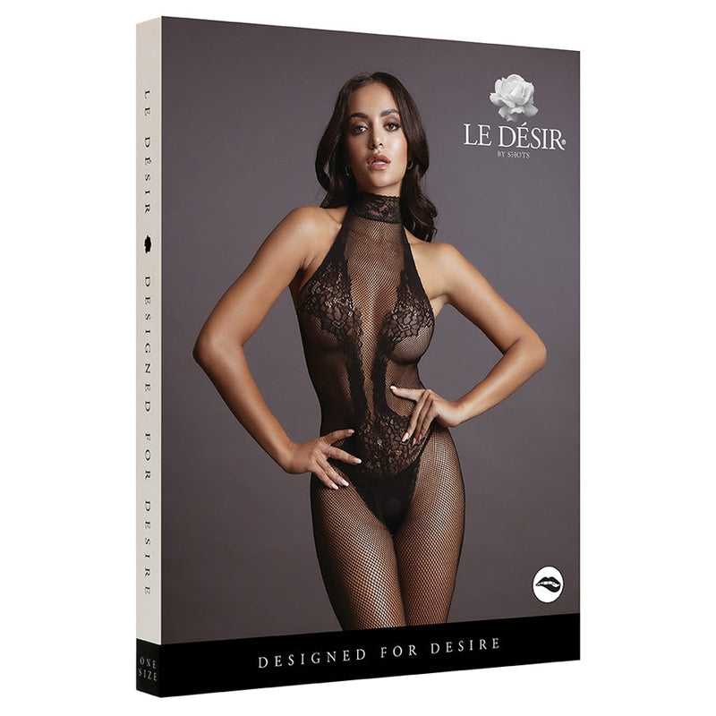 Le Desir Fishnet And Lace Bodystocking