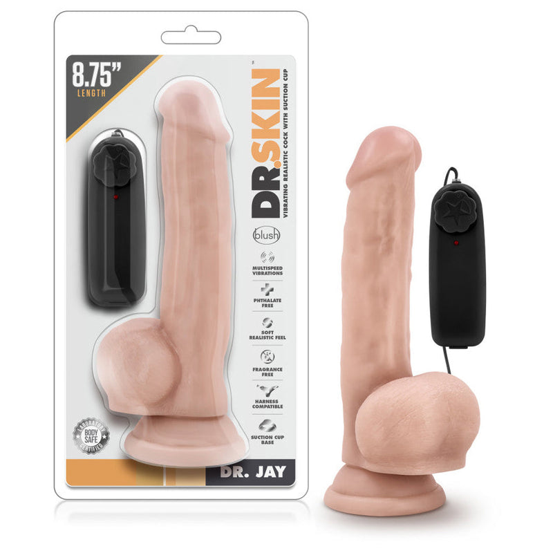 Dr. Skin Dr. Jay Vibrating Cock With Suction Cup